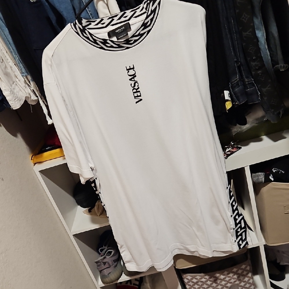 Versace White Short Sleeve Tee Casual Essential